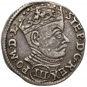 Stefan Batory, Trojak Wilno 1580 - kółko pod brodą