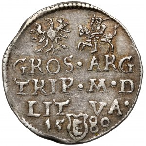 Stefan Batory, Trojak Wilno 1580 - kółko pod brodą