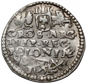 Zygmunt III Waza, Trojak Poznań 1595 - ciekawy