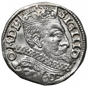 Zygmunt III Waza, Trojak Poznań 1597 - kwiat