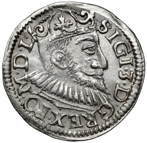 Sigismondo III Vasa, Trojak Poznań 1594 - largo / trifogliato