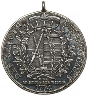Sachsen, Friedrich August III, Taler 1774 EDC - gerahmt