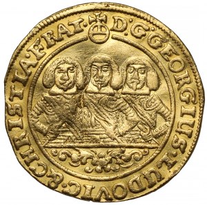 Slezsko, Tři bratři, Dukát 1659 EW, Brzeg