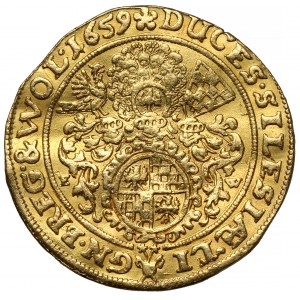 Śląsk, Trzej Bracia, Dukat 1659 EW, Brzeg