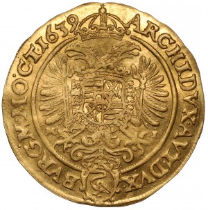 Silesia, Ferdinand III, Ducat 1639 MI, Wroclaw - with ERROR - rare
