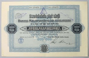 Banca di Małopolska, 25x 400 kr 1920