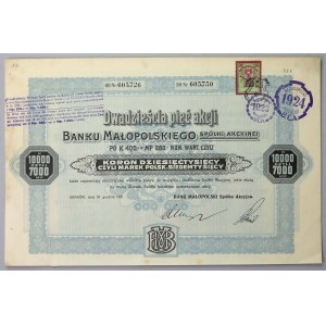 Bank Małopolski, 25x 400 kr 1921