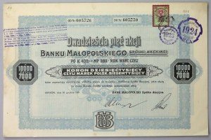 Bank of Lesser Poland, 25x 400 kr 1921