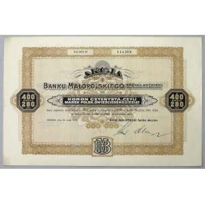 Bank Małopolski, 400 kr 05.1920