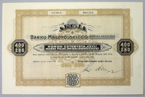 Bank of Lesser Poland, 400 kr 1919