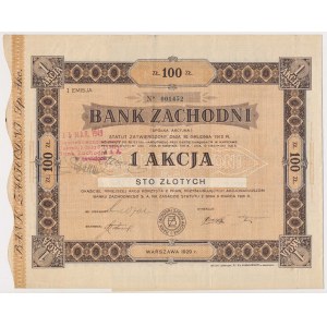 Bank Zachodni, Em.1, 100 zł 1929