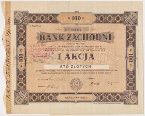 Bank of the West, Em.1, 100 zloty 1929