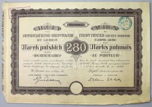 Zemská úvěrová banka, 280 mkp 1921