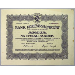 Bank Przemysłowców w Poznaniu, Em.1, 1.000 mkp