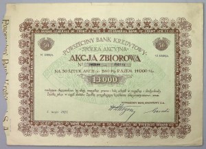 Universal Credit Bank, Em.6, 50x 140 mkp 1923 - vysoká nominálna hodnota