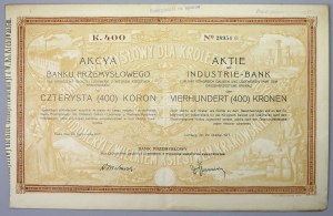 Industriebank für das Königreich Galizien und Lodomerien, 400 kr 1917