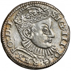 Zygmunt III Waza, Trojak Ryga 1588 - duża głowa