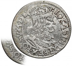Ján II Kazimír, šiesty krakovský 1666 AT - BEZ & - RARE