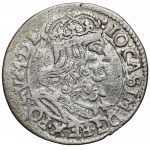 Jan II Kazimierz, Szóstak Kraków 1666 AT - BEZ & - RZADKI