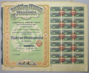 Societe des Petroles de Mraźnica, 6,000x 500 fr 1919