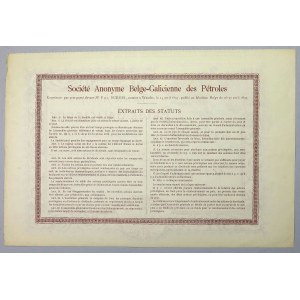 Societe Anonyme Belge-Galicienne des Petroles, Akcja na okaziciela 500 FB 1897
