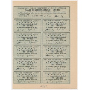 Tow. Ubezpieczeń VITA, Em.2, 10 zł 1928
