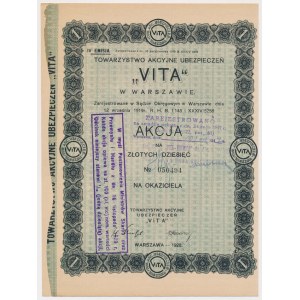 Tow. Ubezpieczeń VITA, Em.4, 10 zł 1928