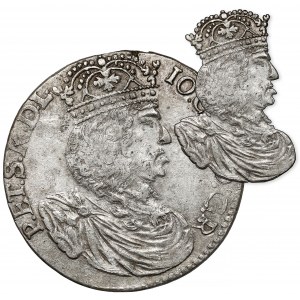 Jan II Kazimierz, Ort Kraków 1658 TLB - DUŻE popiersie - b.rzadkie