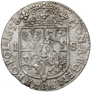 Jan II Kazimierz, Ort Kraków 1658 TLB - DUŻE popiersie - b.rzadkie