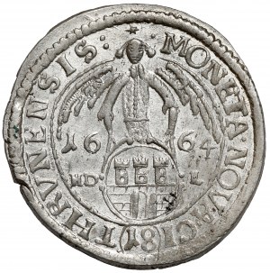 John II Casimir, Ort Torun 1664 HDL - with error - BEAUTIFUL