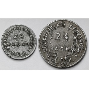Sejny, Spółdzielnia 24 Batalionu KOP - 10 groszy i 1 złoty - zestaw (2szt)