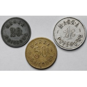 Przemyśl, 38. Pułk Strzelców Lwowskich - 1 złoty i 20-50 groszy (3szt)