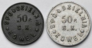 Kowel, 50. Pułk Piechoty Strzelców Kresowych - 1 złoty i 50 groszy - zestaw (2szt)