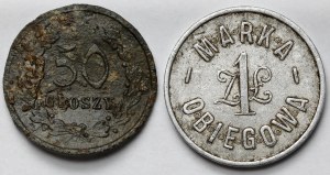 Suwałki and Przemyśl - 50 pennies and 1 zloty - set (2pcs)