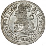Węgry, Leopold I, 15 krajcarów 1678 KB, Kremnica