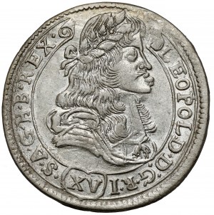 Ungarn, Leopold I., 15 krajcars 1681 KB, Kremnica