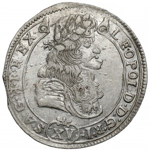 Maďarsko, Leopold I., 15 krajcars 1686 KB, Kremnica