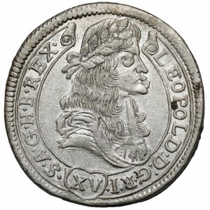 Węgry, Leopold I, 15 krajcarów 1681 KB, Kremnica