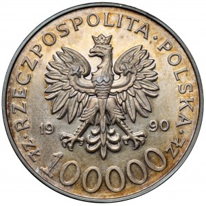 100.000 złotych 1990 Solidarność - odmiana A