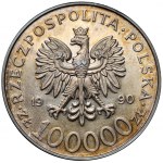 100.000 złotych 1990 Solidarność - odmiana A