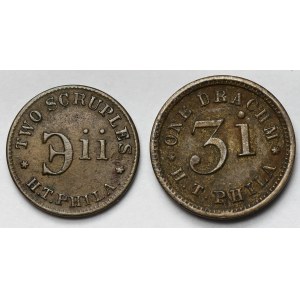 Grecja (?) / Europa, Żetony - zestaw (2szt)
