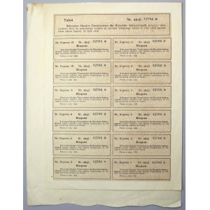 RAKSZAWA Akc. Tow. dla Wyrobów Sukienniczych, 140 mkp 1921
