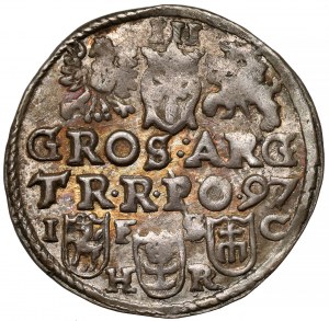 Sigismund III Vasa, Trojak Bydgoszcz 1597 - RARE bust