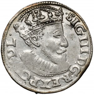 Zygmunt III Waza, Trojak Poznań 1588 ID - odmienne popiersie