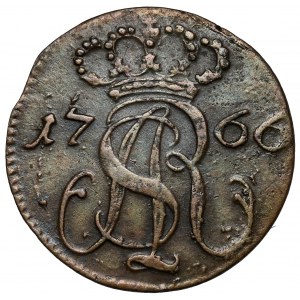 Poniatowski, Szeląg Gdańsk 1766 FLS