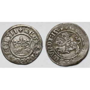 Zygmunt I Stary, Półgrosz Wilno 1509 i Kraków 1511 - zestaw (2szt)