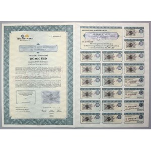 Rheinhyp-BRE Bank Hipoteczny, List zastawny SPECIMEN 100.000 USD 2002 - RZADKA