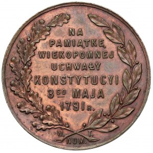 Medalik, 125 rocznica Uchwalenia Konstytucji 3 Maja 1916