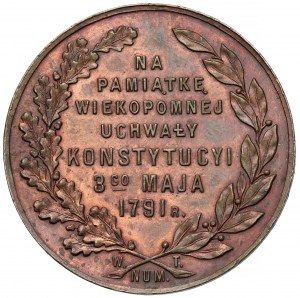 Medalik, 125 rocznica Uchwalenia Konstytucji 3 Maja 1916