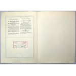 Lviv, Akc. Bank Hipoteczny, Lettera di pegno al 5% di 1.000 dollari 1933 RARO